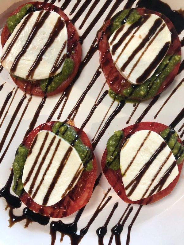 Fresh caprese plate