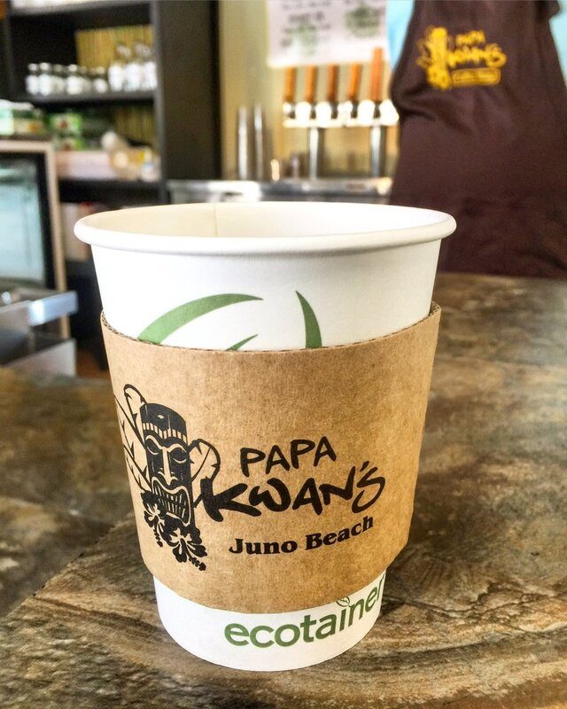 Papa Kwan's coffee cup