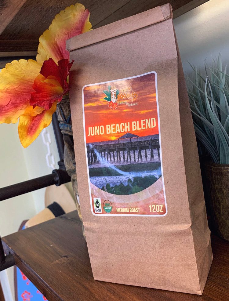 Juno Beach Blend coffee bag